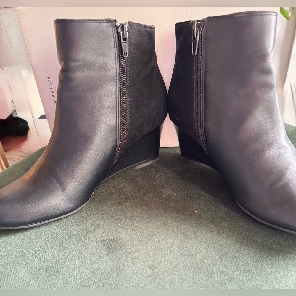 Naturalizer Black Wedge Ankle Boots | Comfortable & Classic - Picture 7 of 11